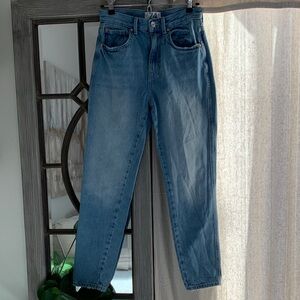 Free People Women's Mom Jeans in Medium Blue Wash